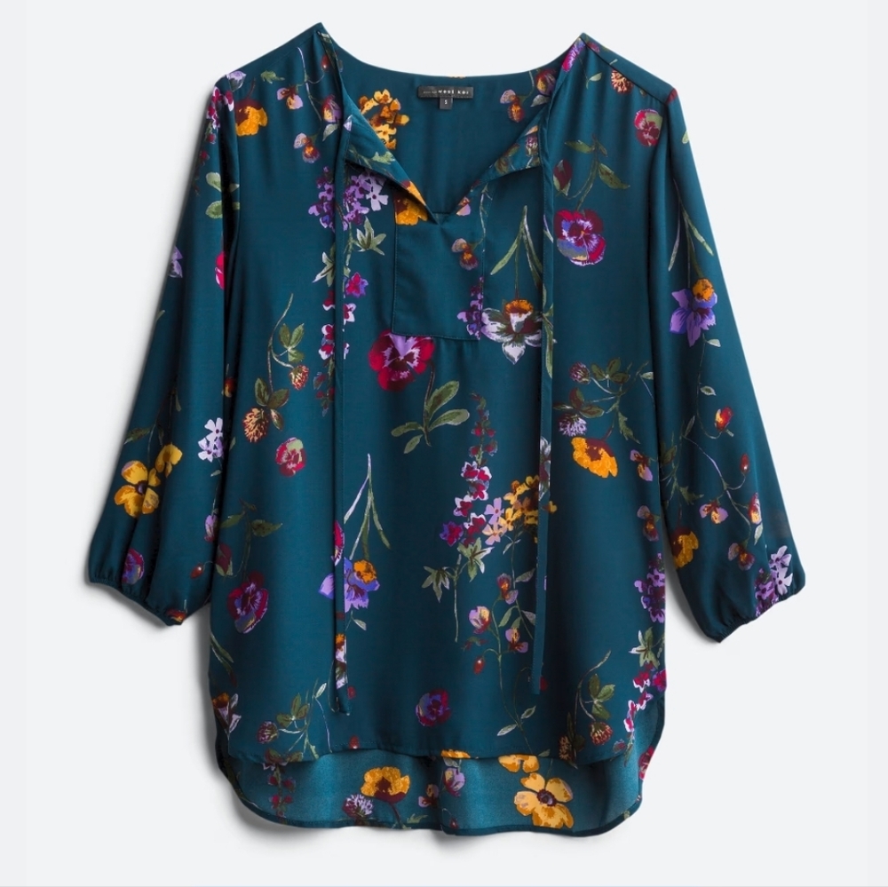 West Kei Multicolor Floral Blouse - Picture 5 of 9